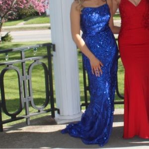 Royal blue prom dress 2